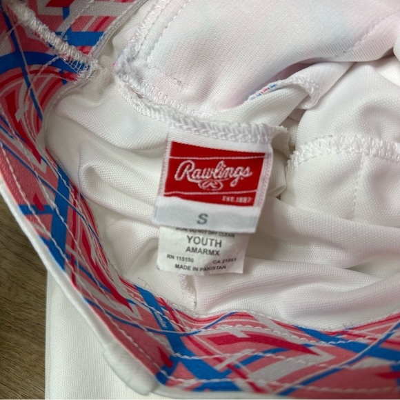Rawlings White Teeball Pants size Youth Small - Picture 3 of 7